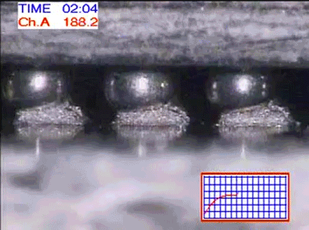 smt加工中BGA下常焊接過程和效果